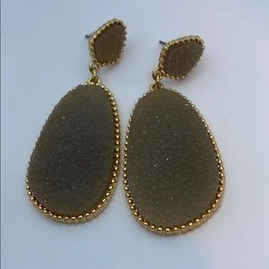 2/$15 sugar fix faux druzy earrings
